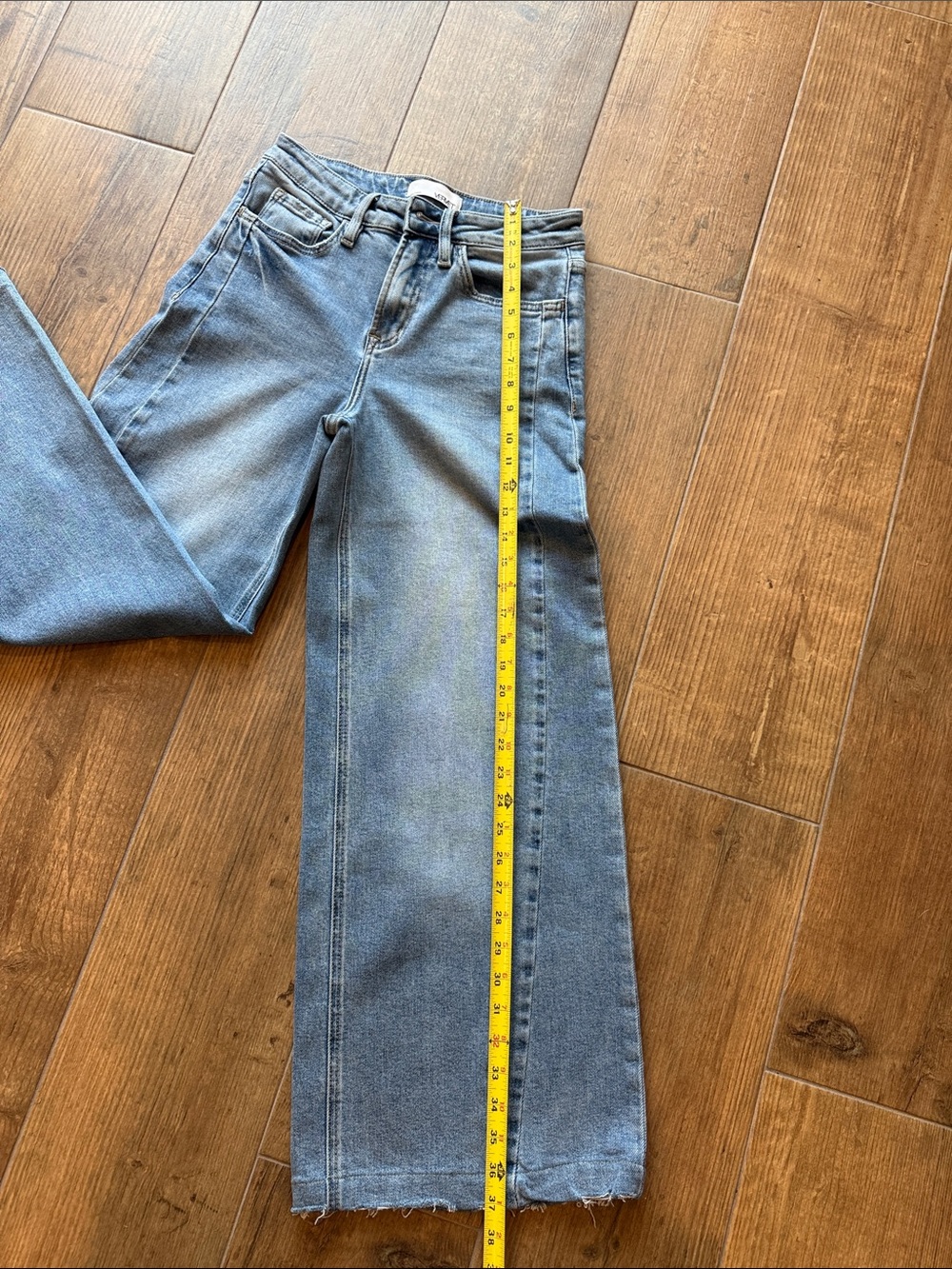 Classic High-Rise Wide Leg Jeans in Light Blue - Picture 4 of 8